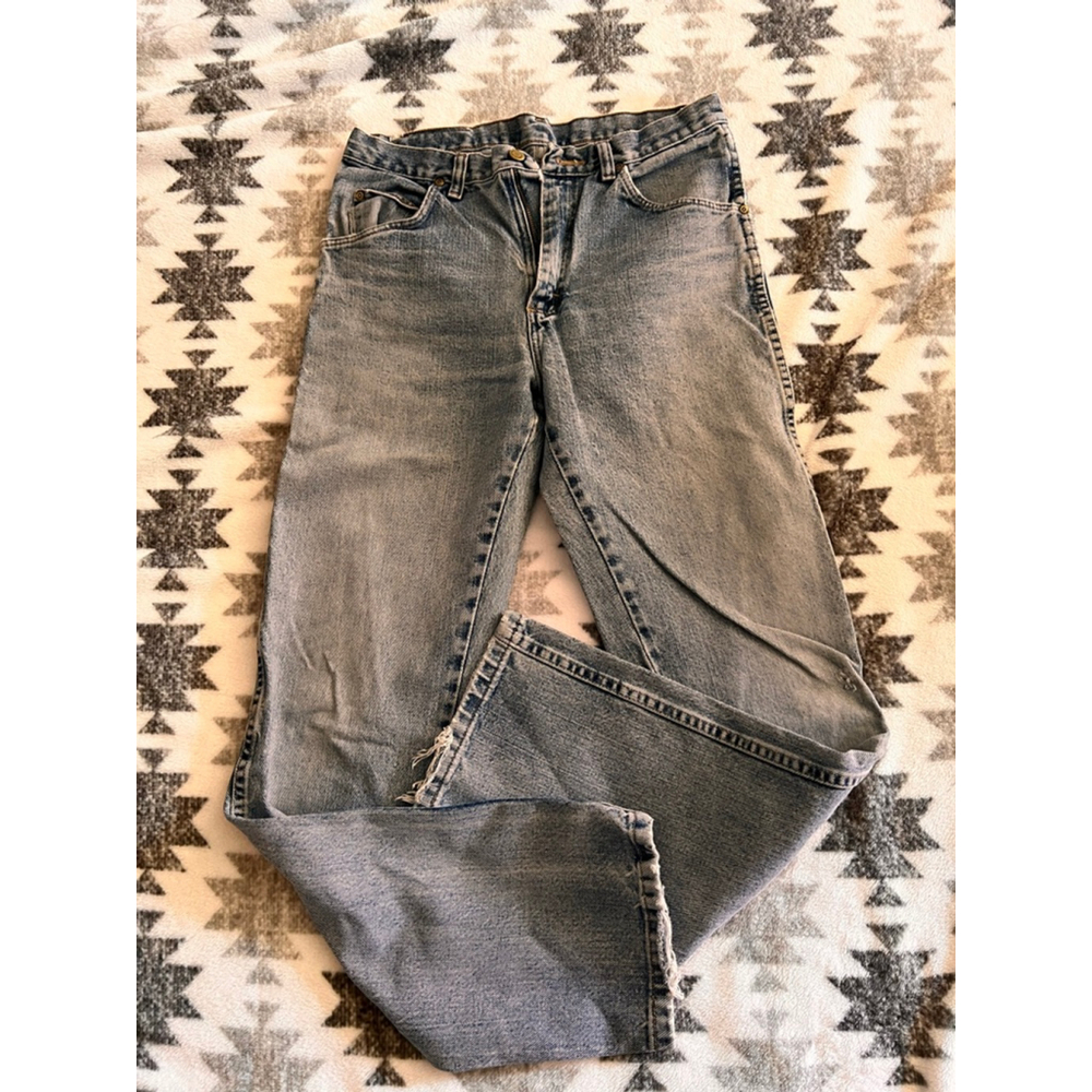 Vintage Men's Wrangler Blue Straight Jeans Waist 30